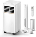4 in 1 Mobiles Klimagerät, 7000 BTU Mobile Klimaanlage Mit Kühlung, Luftzirkulation, Entfeuchtung, Portable Air Conditioner Mit Fernbedienung, Abluftschlauch, Sleep-Modus, 2,1 Kw Für Räume Bis 20 M²