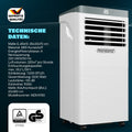 MONZANA® Lokale Klimaanlage Mobiles Klimagerät 3In1 7000 BTU Luftentfeuchte