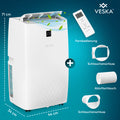 Mobile Klimaanlage Klimagerät 12000 BTU - 3500 Watt Monoblock Luftfilter 3,5 KW